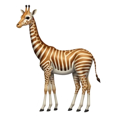 Zebra-giraffe-antelope-gazelle-hybrid, full body sticker