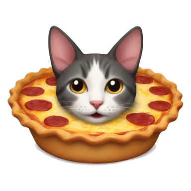 a cat who look like a quiche lorraine sticker