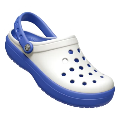 I need emojis of classic original Crocs shoe in pure White sticker