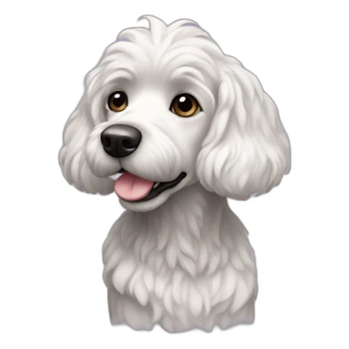 black-and-white-doodle-hairless-cocakpoo sticker