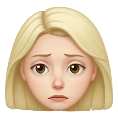 Уставшая женщина с темными мешками под глазами Б sticker