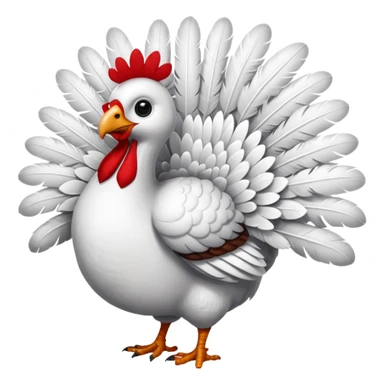 Pretty snow turkey sticker