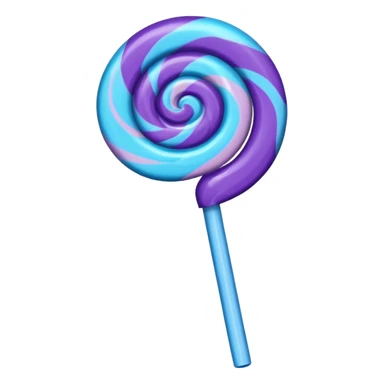 lolipop roxo e azul sticker
