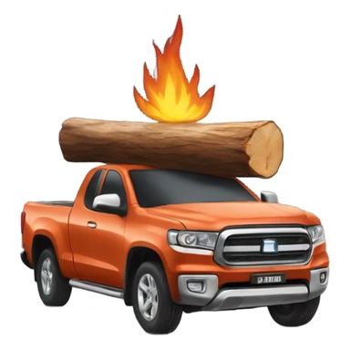 Fire wood on a Ute  sticker