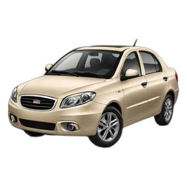 Car Geely CK beige color from the side sticker