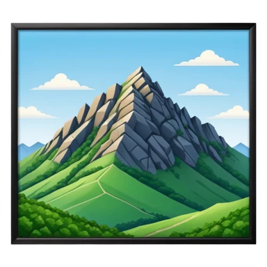 the mountain "Hoher Kasten" in St. Galler Rheintal sticker