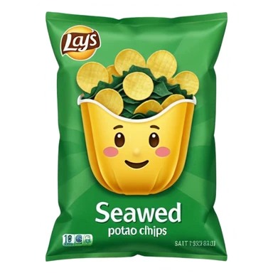 Seaweed-flavored Lay’s potato chips sticker