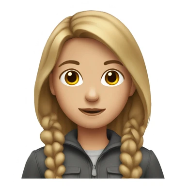 girl with brown/blond hair outdoors sticker