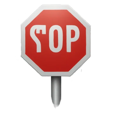 circular stop sign sticker