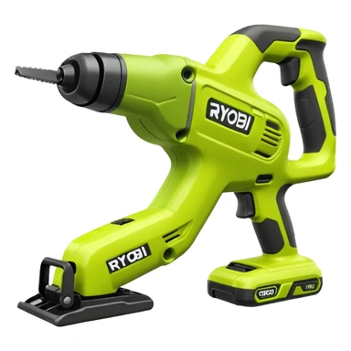 RYOBI ONE+ 18V Cordless Reciprocating saw battery emoji style sticker