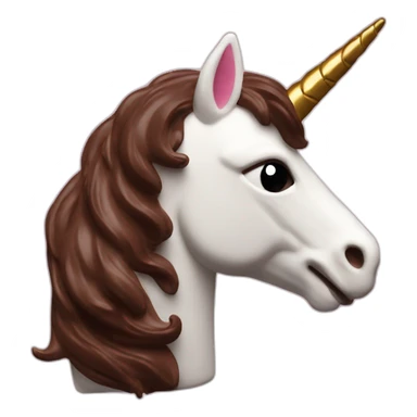 unicorn made of chocolate sticker