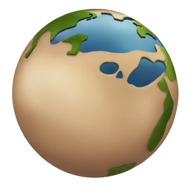 earth planet but the water is brown and the earth look pollutaded sticker
