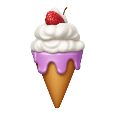 Hipopótamo comiendo helado sticker