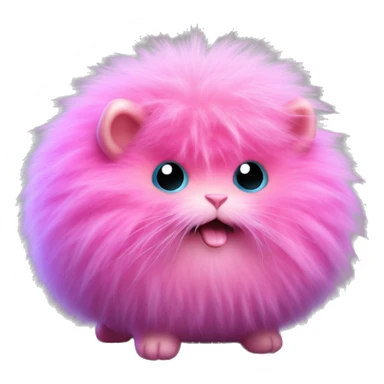 A Pygmy Puff is a small, fluffy magical creature bred by wizards and witches, resembling a miniature ball of fur with bright, vivid colors like pink or purple. Known for their playful antics and affectionate demeanor, Pygmy Puffs are popular pets  sticker