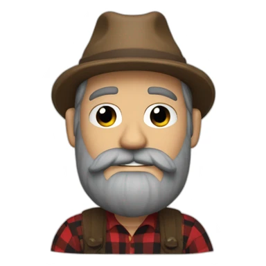 lumberjack from harry potter universe noir sticker
