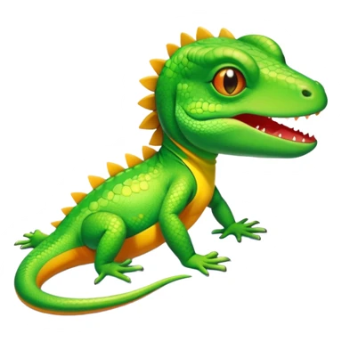 Lizard wearing a swim suit sticker