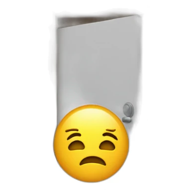 hiding behind a door sticker