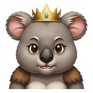 Angry princess koala  sticker
