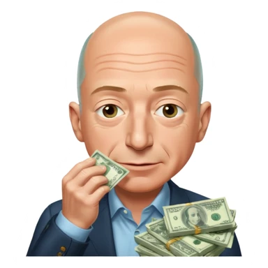 jeff bezos sniff money sticker