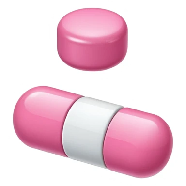 pink and white medication sticker
