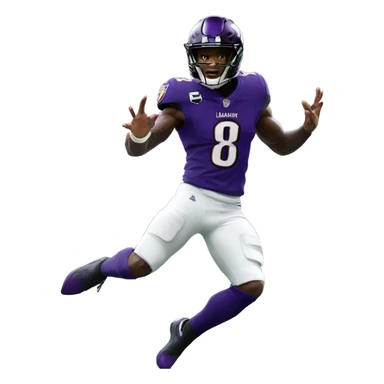 Lamar Jackson 08 touchdown dance sticker