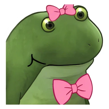 Cool emoji with pink bow  sticker