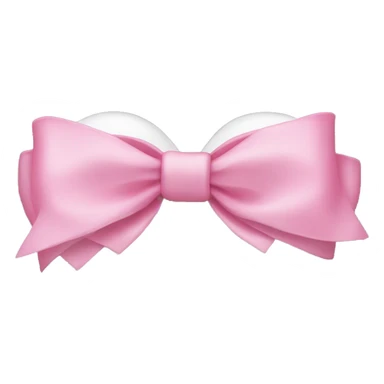white heart with pink bow sticker