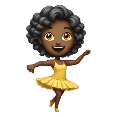 dancing girl sticker