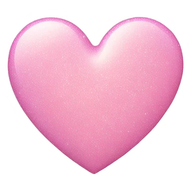 Sparkly Pastel pink heart sticker