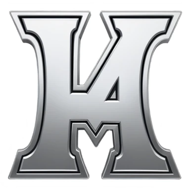 western style graffiti connected BLK letters with metallic silver outline, transparent background, only the letters visible, simple design for Discord sticker