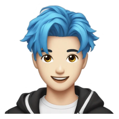 Stray Kids Felix Blue Hair sticker