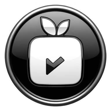 Verification badge black and white Youtoube sticker