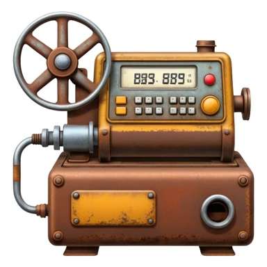 1980s machinery and equipment sticker