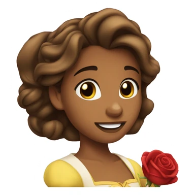 Beauty and the beast in love  sticker