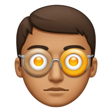 Man with patch over his eye sticker