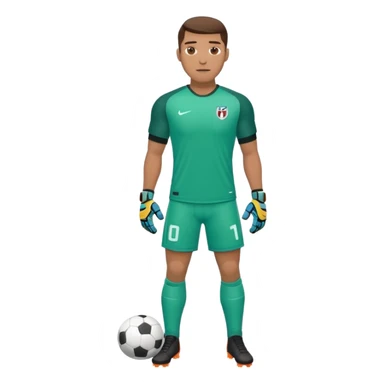soccer goalkeeper full body and football boots sticker