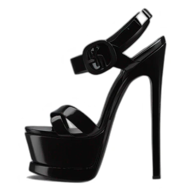 Ysl heel sandal TRIBUTE PLATFORM SANDAL black PATENT LEATHER sticker