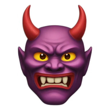 Oni-mask sticker
