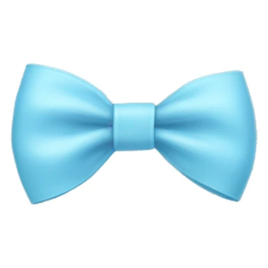 baby blue bow collar sticker