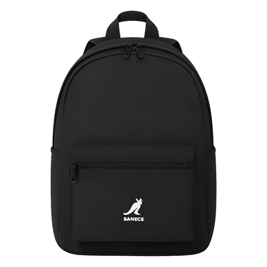 A Kangol backpack with small logo sticker