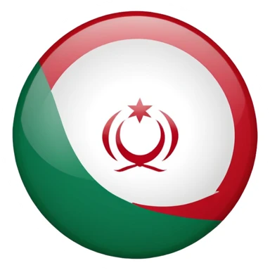 circle iranian flag sticker
