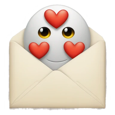 Lettre I avec un cœur à la place Du point  sticker