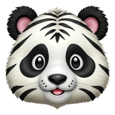 panda fused with zebra sticker