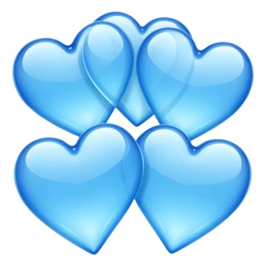 Icey hearts sticker