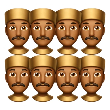 sanxingdui bronze man emoji set sticker