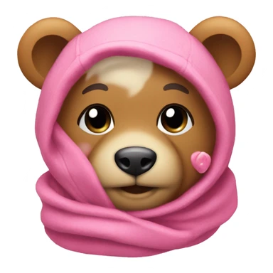 Tedy with pink obě sticker