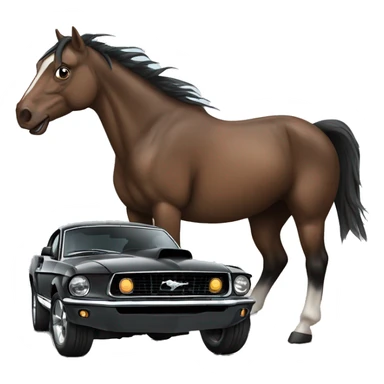 Mustang Ford dark horse sticker
