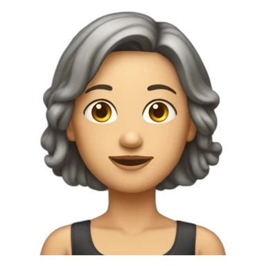 Lächelnde Frau im Badeanzug sticker