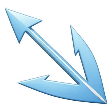 Extremely simplistic white arrow pointing sticker