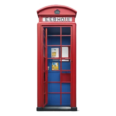 London phone box booth sticker